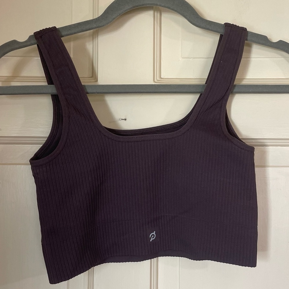 Peloton Seamless Square Neck Bra  Size XS/S Brown Activewear Gym Running - Picture 8 of 9